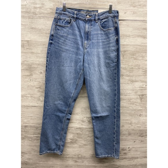 American Eagle Outfitters Denim - American Eagle Mom Jeans Blue Denim Classic Fit Cotton Womens 12/31